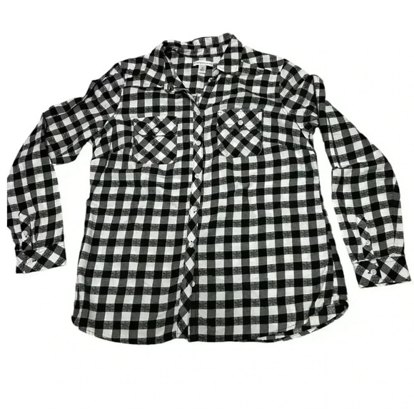 Women’s Croft and Barrow The extra Soft Plaid Flannel Shirt size M | Pre loved - Picture 1 of 8